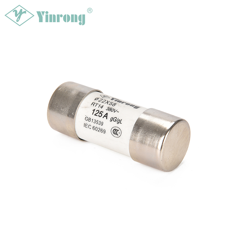 500VAC 125A 22×58mm بیلناکار HRC فیوز لنک