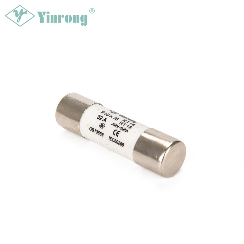 500VAC 32A 10×38mm بیلناکار HRC فیوز لنک